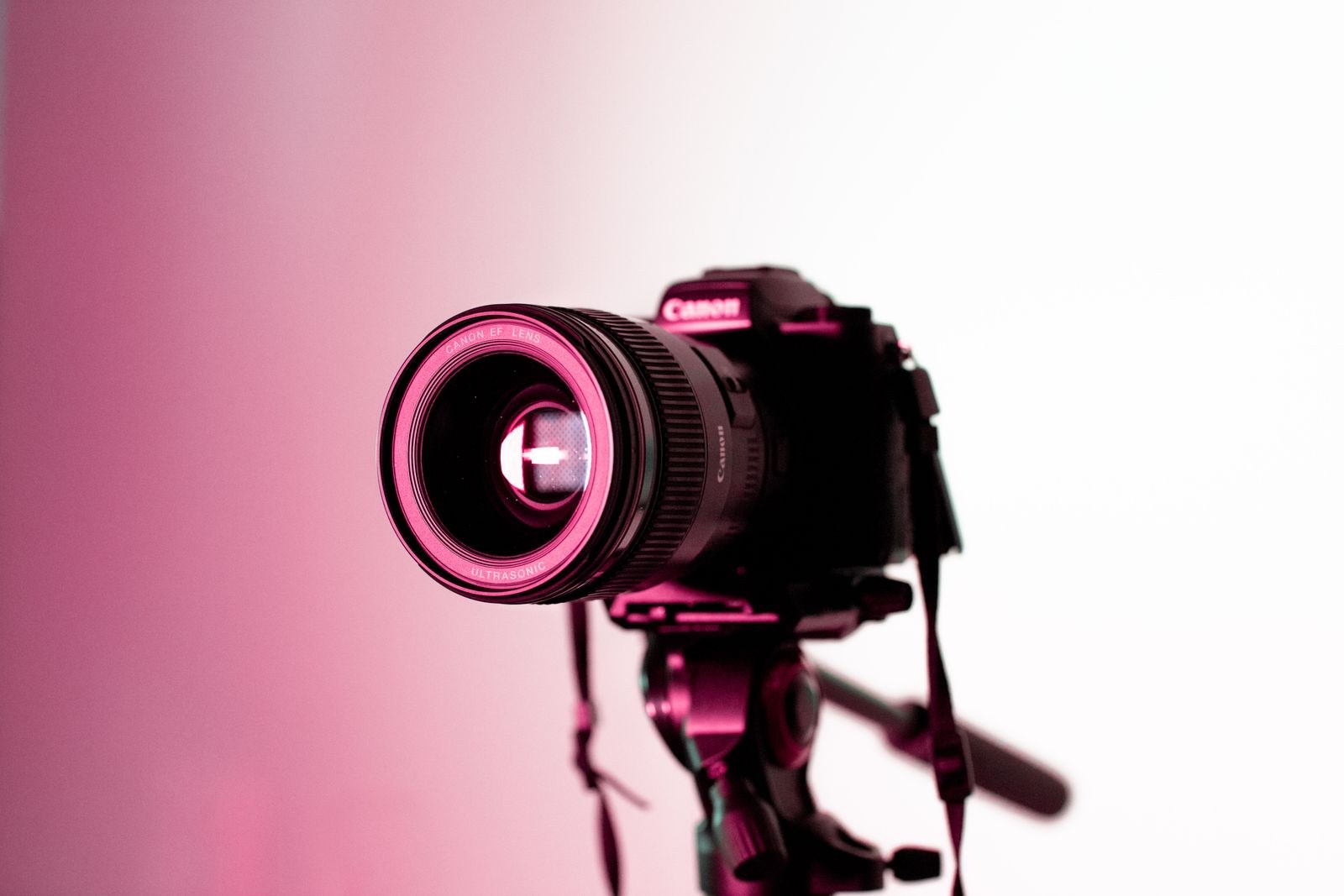 Macro shot of a camera lens